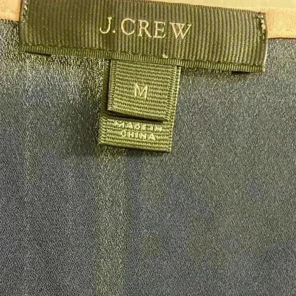 J crew black label Navy Blue and White V-Neck Boxy Top tunic Medium - Picture 6 of 6